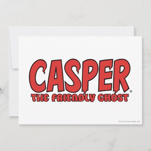 Casper the Friendly Ghost Red Logo 1