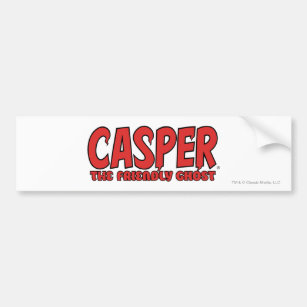Casper the Friendly Ghost Red Logo 1 Bumper Sticker