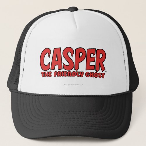 Casper the Friendly Ghost Red Logo 1 Trucker Hat