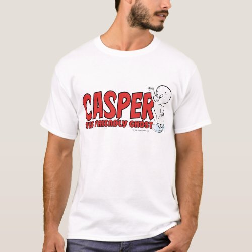 Casper the Friendly Ghost Red Logo 2 T_Shirt