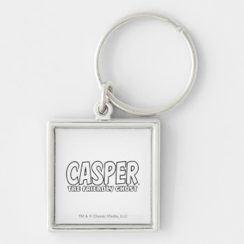 Casper The Friendly Ghost White Logo Keychain by casper at Zazzle