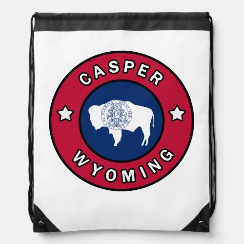 Casper Wyoming Drawstring Bag