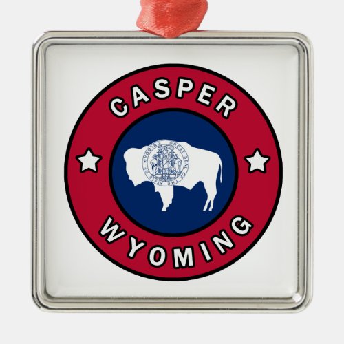 Casper Wyoming Metal Ornament