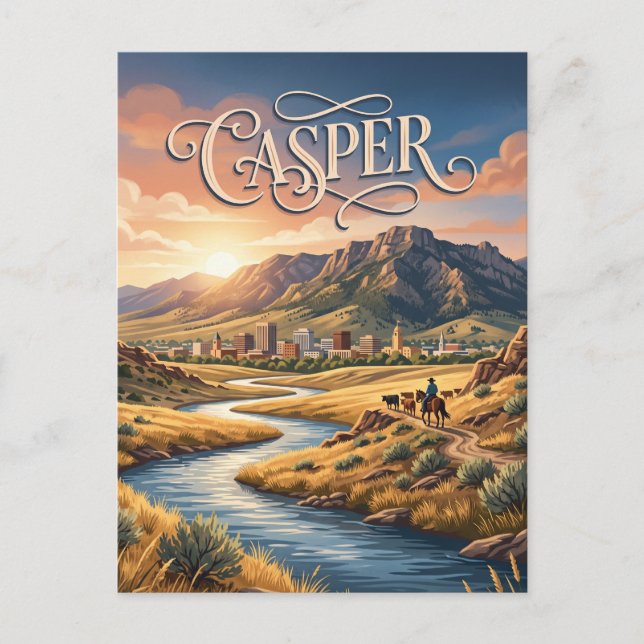 Casper, Wyoming Postcard (Front)