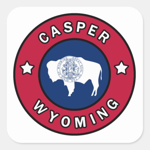 Casper Wyoming Square Sticker