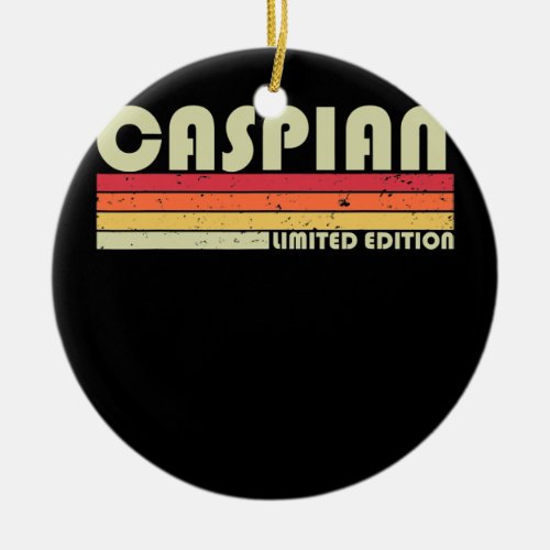 CASPIAN Gift Name Personalized Funny Retro Ceramic Ornament