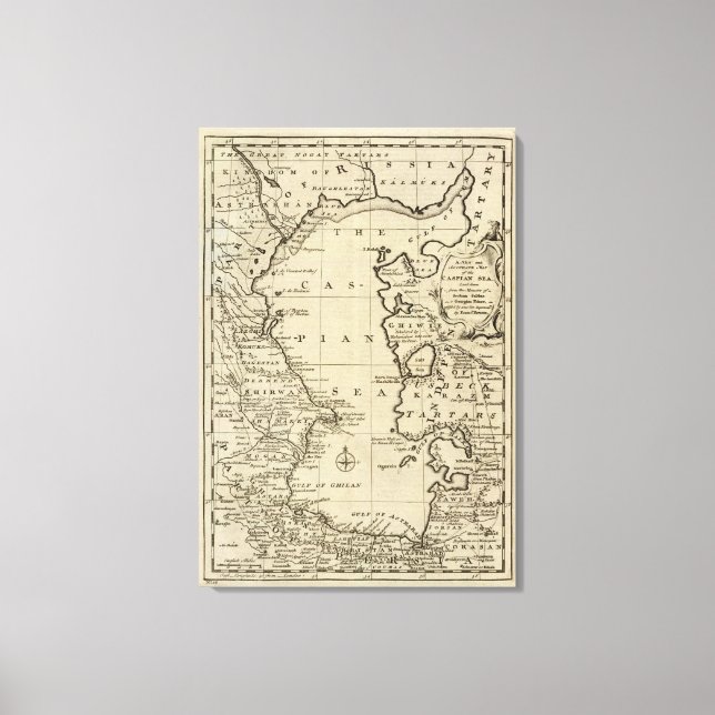 Caspian Sea Canvas Print (Front)