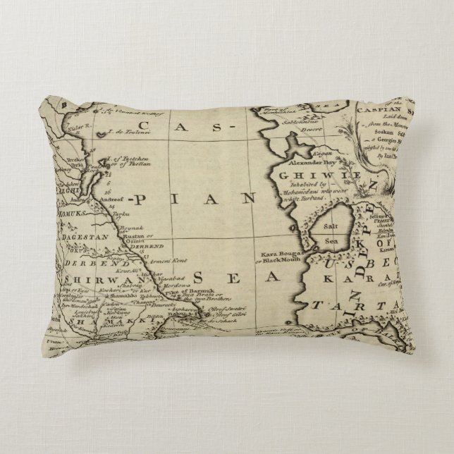 Caspian Sea Decorative Pillow (Front)
