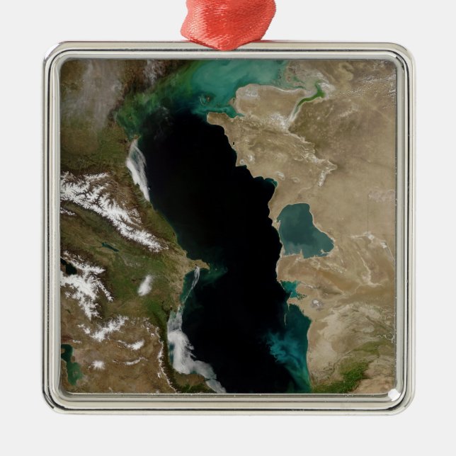 Caspian Sea Metal Ornament (Front)