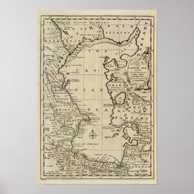 Caspian Sea Poster (Front)