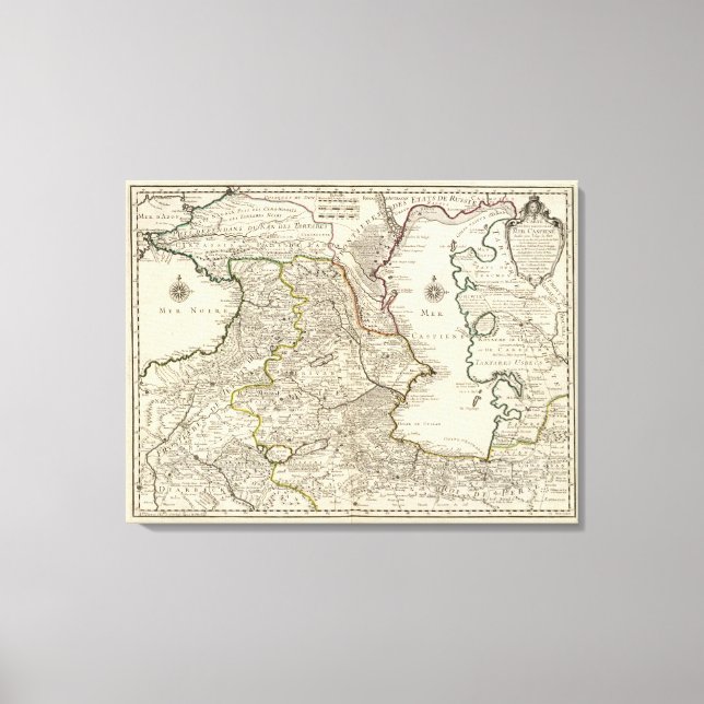 Caspian Sea Region Canvas Print (Front)