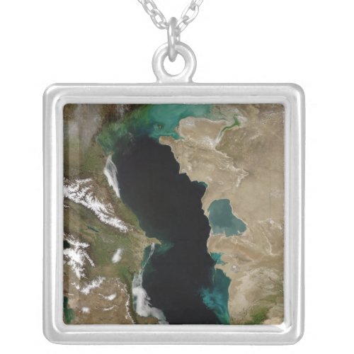 Caspian Sea Silver Plated Necklace