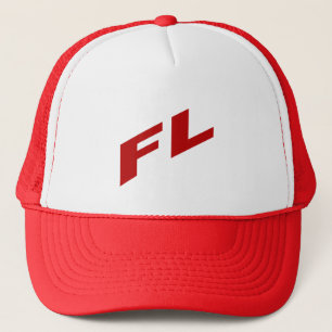 casquette trucker blanc rouge  FLORIDA Hat