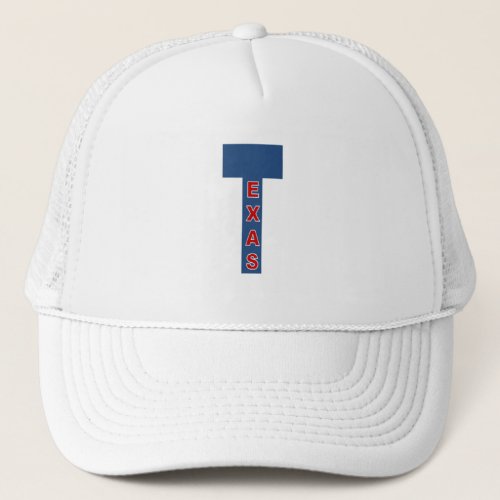 Casquette Trucker blanche  DESIGN  TEXAS  Trucker Hat