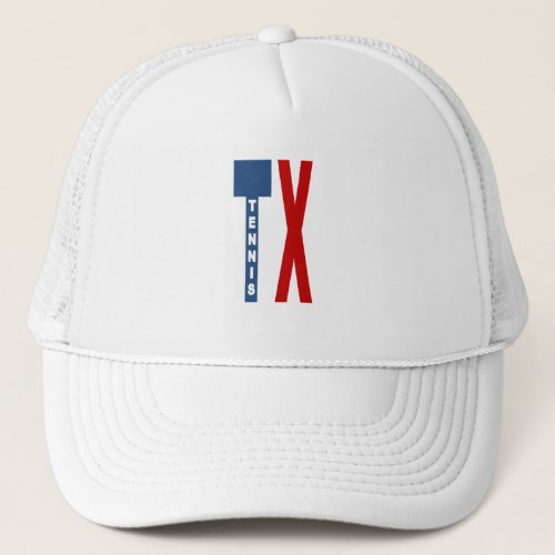 Casquette Trucker  blanche  TEXAS  TENNIS Trucker Hat