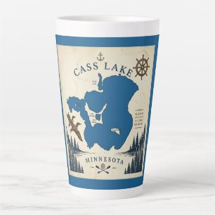 Cass Lake, Minnesota Vacation Home & Gifts Latte Mug