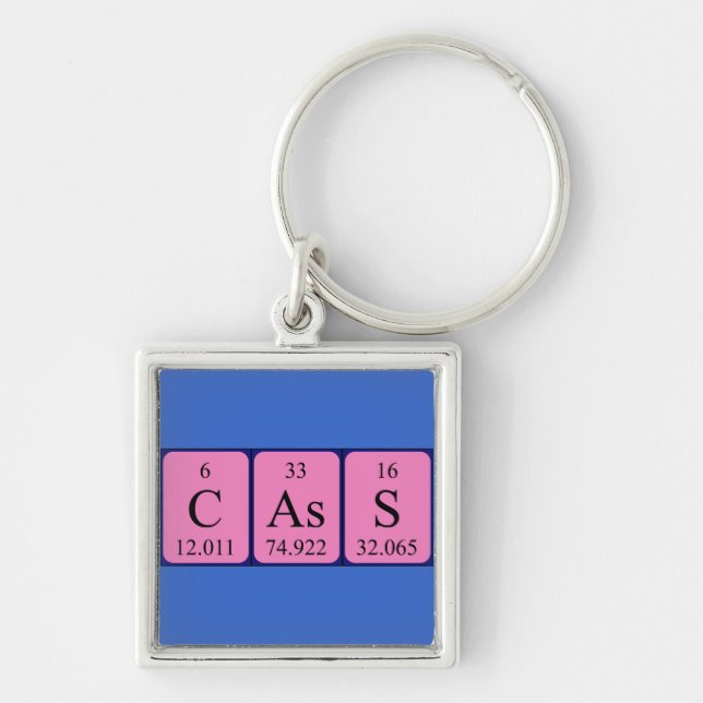 Cass periodic table name keyring (Front)