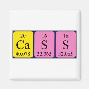 Cass periodic table name magnet