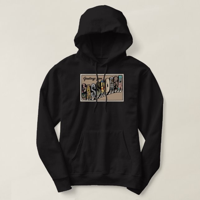 Cassadaga Postcard Pullover Hoodie (Design Front)
