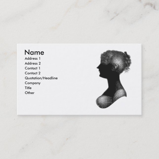 Cassandra Austen business card (Front)