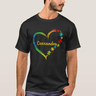 Cassandra autism awareness heart puzzle idea 2020 T-Shirt
