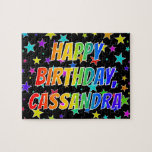 [ Thumbnail: "Cassandra" First Name, Fun "Happy Birthday" Jigsaw Puzzle ]