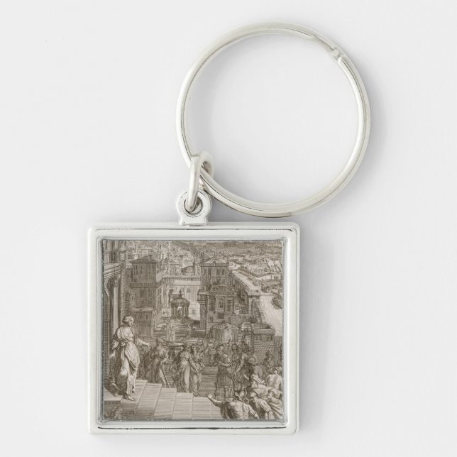 Cassandra Foretells the Trojans Their Fate and is Keychain (Front)