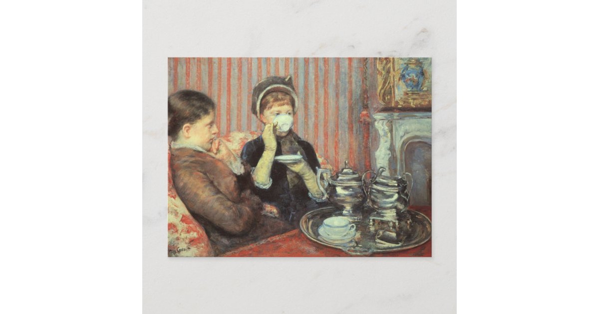 Cassatt: Five O'Clock Tea, Postcard | Zazzle