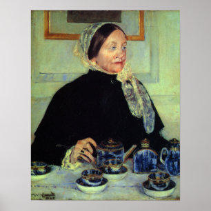 Cassatt - Lady At Tea Table 1885 Poster