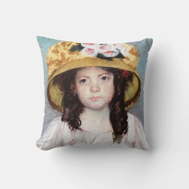 Cassatt Margot Child Girl Throw Pillow (Front)