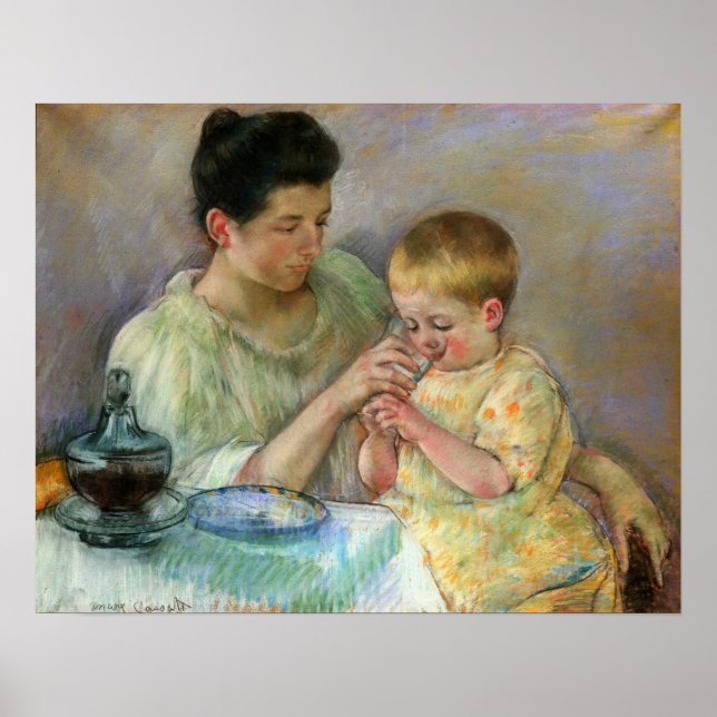 Cassatt - Mother Feeding Child Poster (Front)