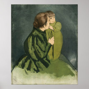 Cassatt - Peasant Mother and Child Poster