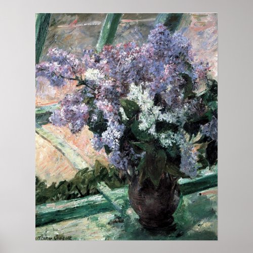 Cassatts Lilacs in a Window Poster