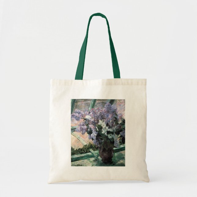 Cassatt’s "Lilacs in a Window" Tote Bag (Front)