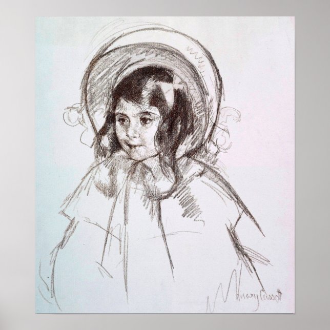 Cassatt - Sara Wearing Her Bonnet and Coat Poster (Front)