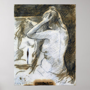 Cassatt - Study For Coiffure Poster