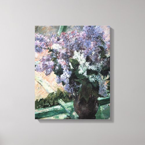 Cassatts Lilacs in a Window Canvas Print