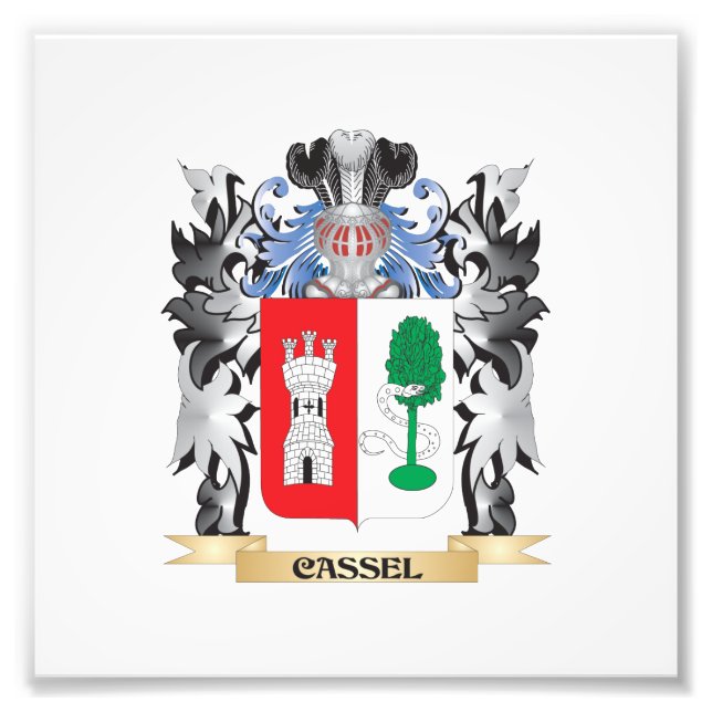 Cassel Coat of Arms - Family Crest Photo Print (Front)