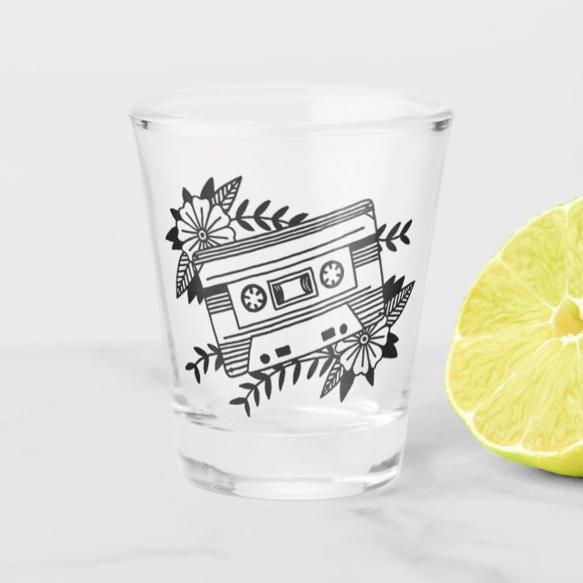 Cassestte Shot Glass (Front)