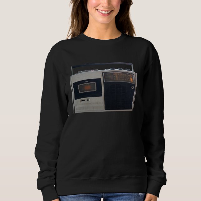 Cassette Deck Audio Tape Recorder Cassette Player  Sweatshirt (Front)