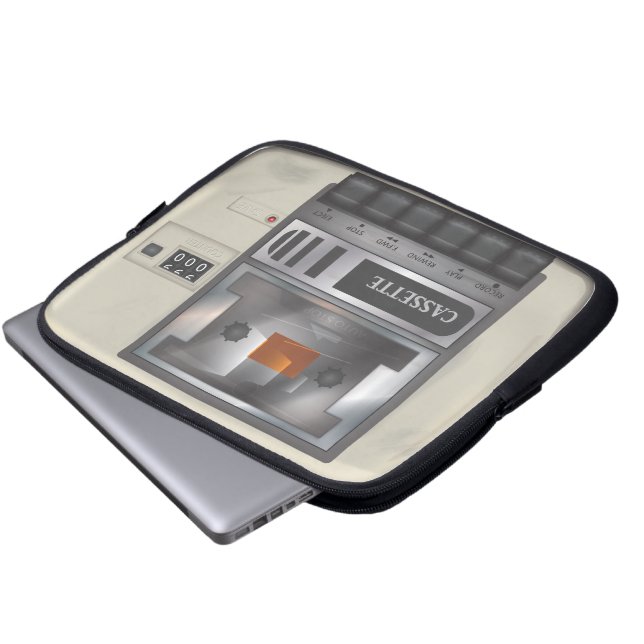 Cassette Deck Laptop Sleeve (Front Bottom)