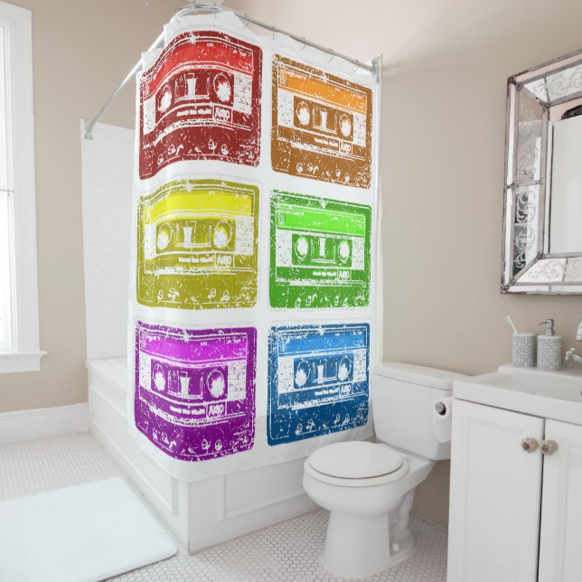 Cassette, I'm this old Shower Curtain (In Situ)