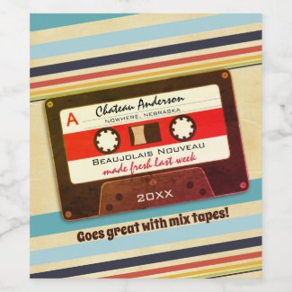 Cassette mix tape 70s retro personalized homemade