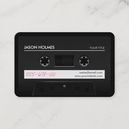 Cassette Mix Tape Retro Cool business card