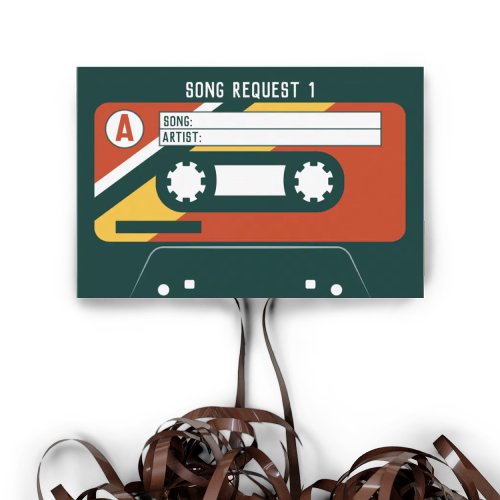 CASSETTE SONG REQUEST CARD
