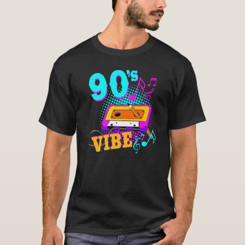 Cassette Tape 90s Vibe Retro 70s 80s Music T_Shirt