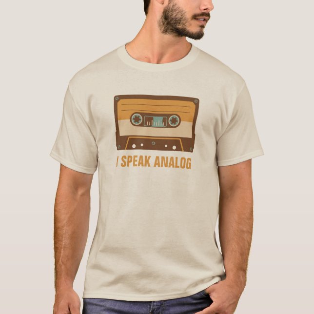 Cassette Tape Analog Design Personalized T-Shirt (Front)