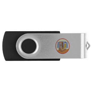 Cassette Tape and Pencil Rewind Love Flash Drive