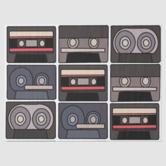 Cassette Tape Birthday Party Tissue Paper