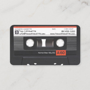 cassette tape business card